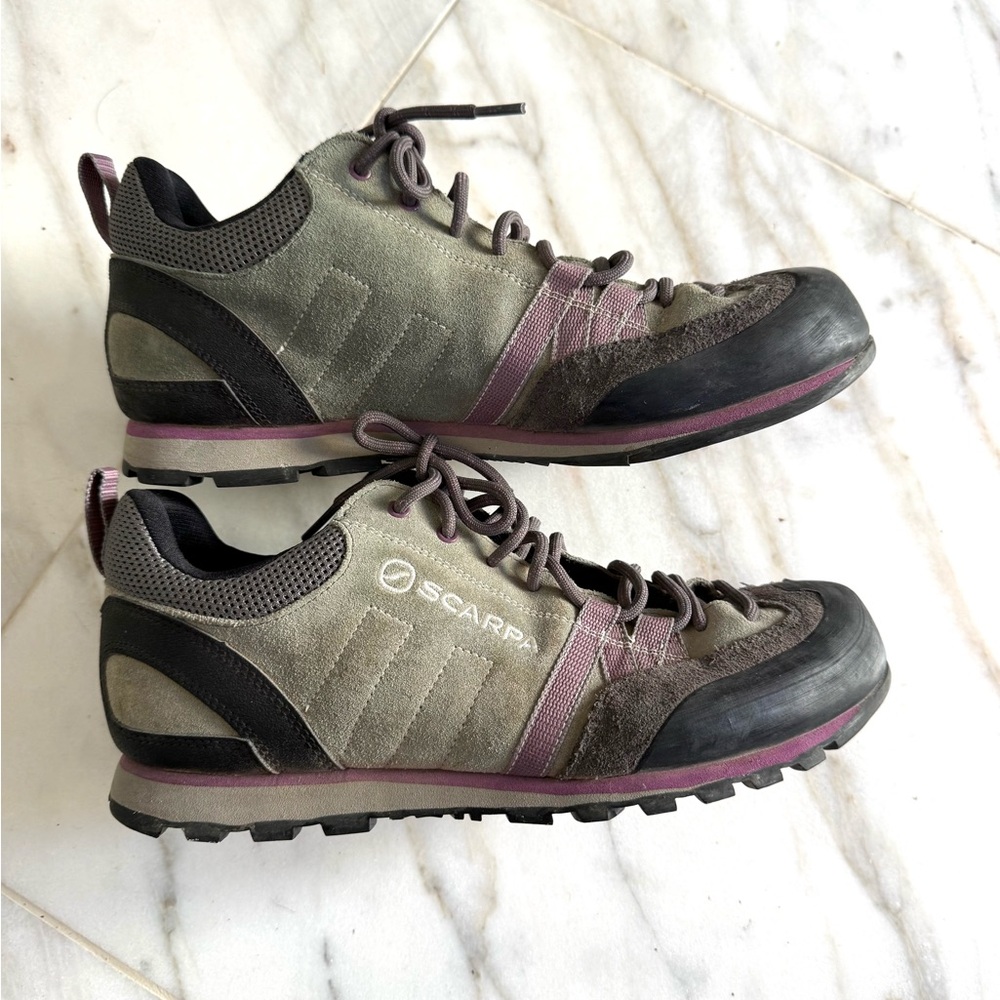Scarpa Crux Grey & Purple Women’s Shoes size 41 EU, US Women 9, US Men 8